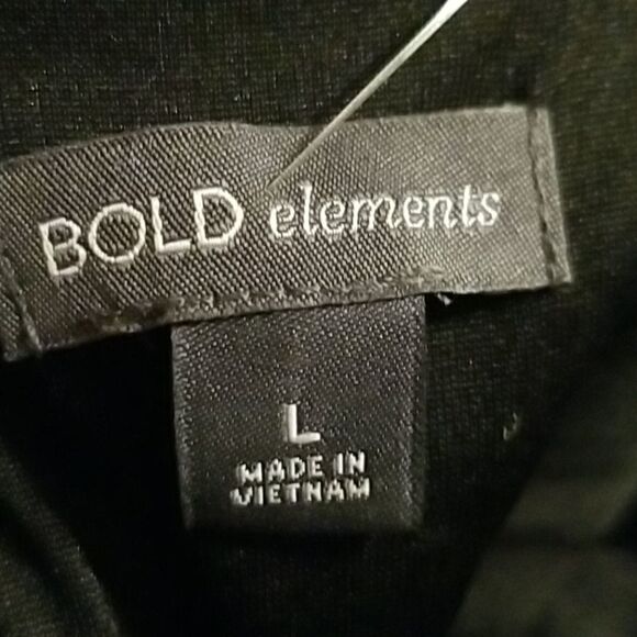 Bold Elements Black Dress Size L - Picture 6 of 7